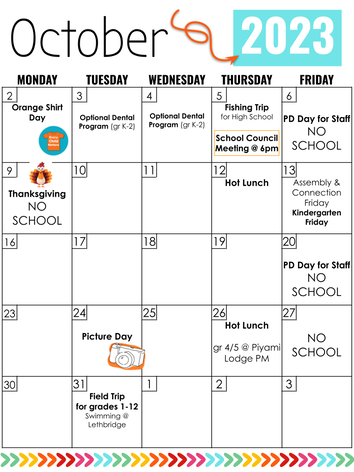 October 2023 Calendar